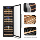Lanbo Trible Zone (Built In or Freestanding) Compressor Wine Cooler, 149 Bottle Capacity LW144T