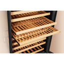 LanboPro Black Single Zone Wine Cooler  Glass French-Door 289 Bottle Capacity LP328S