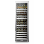 LanboPro Stainless Steel and Black Single Zone Wine Cooler 164 Bottles Capacity LP168S - MyBBQDirect