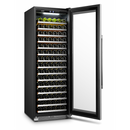 LanboPro Stainless Steel and Black Single Zone Wine Cooler 164 Bottles Capacity LP168S