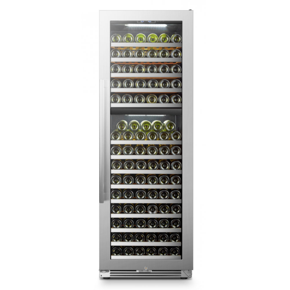 LanboPro Stainless Steel Dual Zone Wine Cooler 153 Bottles Capacity LP168D - MyBBQDirect