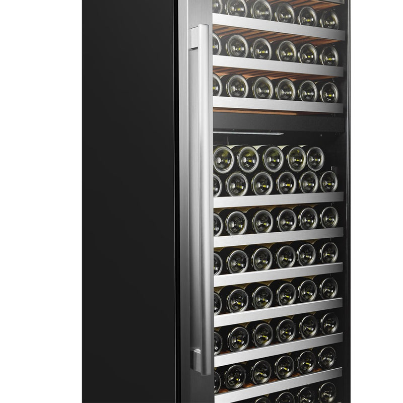 LanboPro Stainless Steel Dual Zone Wine Cooler 153 Bottles Capacity LP168D
