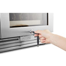 LanboPro  Stainless Steel Dual Zone Wine Cooler - Seamless Stainless Steel French Doors 62 Bottle Capacity LP66D