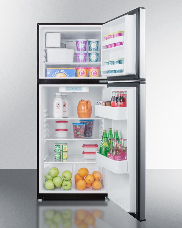 Summit 24" Wide Top Mount Refrigerator-Freezer With Icemaker - FF1073SSIM