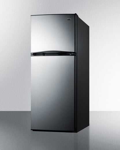Summit 24" Wide Top Mount Refrigerator-Freezer With Icemaker - FF1073SSIM - MyBBQDirect