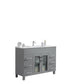 Laviva Nova 48" Grey Bathroom Vanity with White Ceramic Basin Countertop 31321529-48G-CB - MyBBQDirect