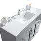 Laviva Nova 48" Grey Bathroom Vanity with White Ceramic Basin Countertop 31321529-48G-CB - MyBBQDirect
