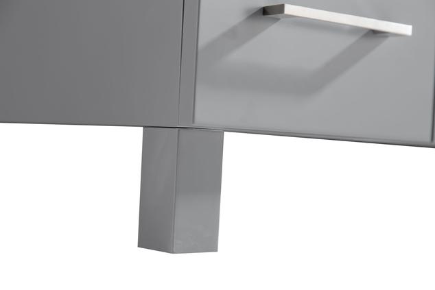 Laviva Nova 48" Grey Bathroom Vanity with White Ceramic Basin Countertop 31321529-48G-CB - MyBBQDirect