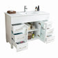 Laviva Nova 48" White Bathroom Vanity with White Ceramic Basin Countertop 31321529-48W-CB - MyBBQDirect