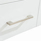 Laviva Nova 48" White Bathroom Vanity with White Ceramic Basin Countertop 31321529-48W-CB - MyBBQDirect