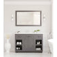 Laviva Odyssey 48" Maple Grey Bathroom Vanity with Matte White VIVA Stone Solid Surface Countertop 313613-48G-MW - MyBBQDirect