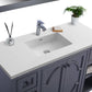 Laviva Odyssey 48" Maple Grey Bathroom Vanity with Matte White VIVA Stone Solid Surface Countertop 313613-48G-MW - MyBBQDirect