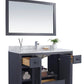 Laviva Odyssey 48" Maple Grey Bathroom Vanity with Matte White VIVA Stone Solid Surface Countertop 313613-48G-MW - MyBBQDirect