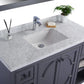 Laviva Odyssey 48" Maple Grey Bathroom Vanity with White Carrara Marble Countertop 313613-48G-WC - MyBBQDirect