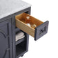Laviva Odyssey 48" Maple Grey Bathroom Vanity with White Carrara Marble Countertop 313613-48G-WC - MyBBQDirect