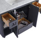 Laviva Odyssey 48" Maple Grey Bathroom Vanity with White Stripes Marble Countertop 313613-48G-WS - MyBBQDirect
