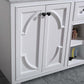 Laviva Odyssey 60" White Double Sink Bathroom Vanity with Matte White VIVA Stone Solid Surface Countertop 313613-60W-MW