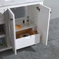 Laviva Odyssey 60" White Double Sink Bathroom Vanity with Matte White VIVA Stone Solid Surface Countertop 313613-60W-MW