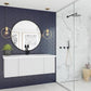Laviva Vitri 48" Cloud White Bathroom Vanity with VIVA Stone Matte White Solid Surface Countertop 313VTR-48CW-MW - MyBBQDirect