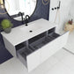Laviva Vitri 48" Cloud White Bathroom Vanity with VIVA Stone Matte White Solid Surface Countertop 313VTR-48CW-MW - MyBBQDirect
