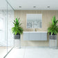 Laviva Vitri 48" Fossil Grey Bathroom Vanity with VIVA Stone Matte White Solid Surface Countertop 313VTR-48FG-MW