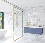 Laviva Vitri 48" Nautical Blue Bathroom Vanity with VIVA Stone Matte White Solid Surface Countertop 313VTR-48NB-MW - MyBBQDirect