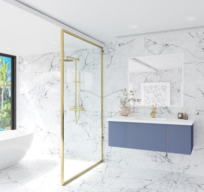 Laviva Vitri 48" Nautical Blue Bathroom Vanity with VIVA Stone Matte White Solid Surface Countertop 313VTR-48NB-MW - MyBBQDirect