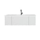 Laviva Vitri 54" Cloud White Bathroom Vanity with VIVA Stone Matte White Solid Surface Countertop 313VTR-54CW-MW - MyBBQDirect