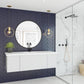 Laviva Vitri 54" Cloud White Bathroom Vanity with VIVA Stone Matte White Solid Surface Countertop 313VTR-54CW-MW - MyBBQDirect