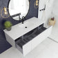 Laviva Vitri 54" Cloud White Bathroom Vanity with VIVA Stone Matte White Solid Surface Countertop 313VTR-54CW-MW - MyBBQDirect