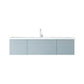 Laviva Vitri 66" Fossil Grey Single Sink Bathroom Vanity with VIVA Stone Matte White Solid Surface Countertop
