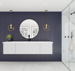 Laviva Vitri 72" Cloud White Single Sink Bathroom Vanity with VIVA Stone Matte White Solid Surface Countertop - MyBBQDirect