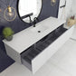 Laviva Vitri 72" Cloud White Single Sink Bathroom Vanity with VIVA Stone Matte White Solid Surface Countertop - MyBBQDirect