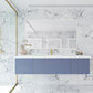 Laviva Vitri 72" Nautical Blue Single Sink Bathroom Vanity with VIVA Stone Matte White Solid Surface Countertop