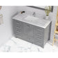 Laviva Wilson 48" Grey Bathroom Vanity with White Carrara Marble Countertop - MyBBQDirect