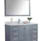 Laviva Wilson 48" Grey Bathroom Vanity with White Carrara Marble Countertop - MyBBQDirect