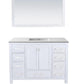 Laviva Wilson 48" White Bathroom Vanity with Matte White VIVA Stone Solid Surface Countertop