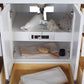 Laviva Wilson 48" White Bathroom Vanity with Matte White VIVA Stone Solid Surface Countertop