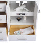 Laviva Wilson 60" White Double Sink Bathroom Vanity with Matte Black VIVA Stone Solid Surface Countertop - MyBBQDirect