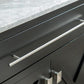 Laviva Wimbledon 60" Espresso Double Sink Bathroom Vanity with Matte Black VIVA Stone Solid Surface Countertop