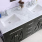 Laviva Wimbledon 60" Espresso Double Sink Bathroom Vanity with White Carrara Marble Countertop - MyBBQDirect