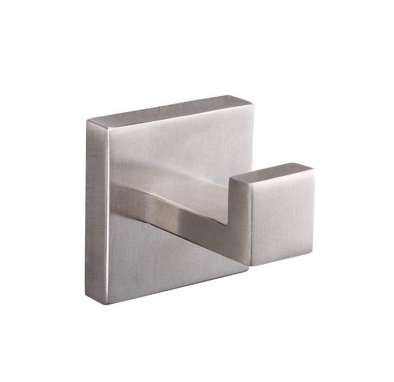 Lexora Bagno Lucido Stainless Steel Robe Hook - Satin Nickel LRH14152SN