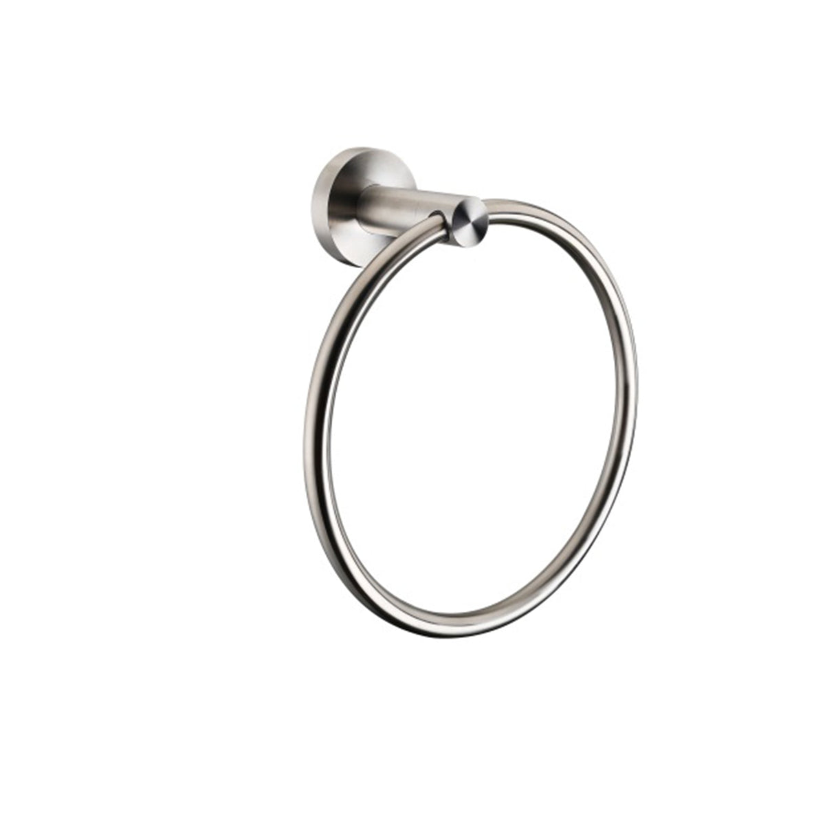 Lexora Bagno Nera Stainless Steel Towel Ring - Satin Nickel LTR16152SN - MyBBQDirect