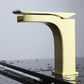 Lexora Balzani Brass Single Hole Waterfall Bathroom Faucet - Brushed Brass LFS1011BS - MyBBQDirect
