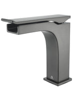 Lexora Balzani Brass Single Hole Waterfall Bathroom Faucet - Gun Metal LFS1011GM - MyBBQDirect