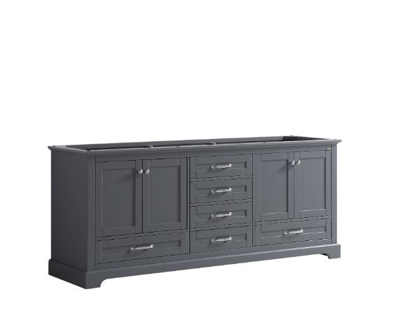 Lexora Dukes 80" Dark Grey Vanity Cabinet Only LD342280DB00000 - MyBBQDirect