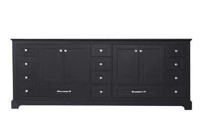 Lexora Dukes 84" Espresso Vanity Cabinet Only LD342284DG00000 - MyBBQDirect