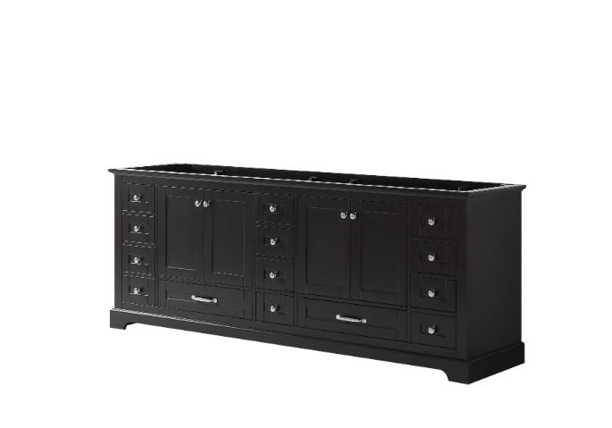 Lexora Dukes 84" Espresso Vanity Cabinet Only LD342284DG00000 - MyBBQDirect