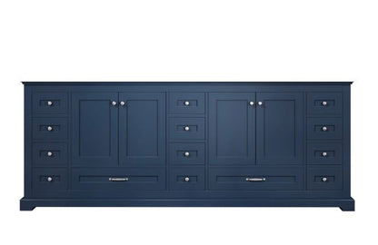 Lexora Dukes 84" Navy Blue Vanity Cabinet Only LD342284DE00000 - MyBBQDirect