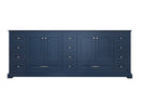 Lexora Dukes 84" Navy Blue Vanity Cabinet Only LD342284DE00000